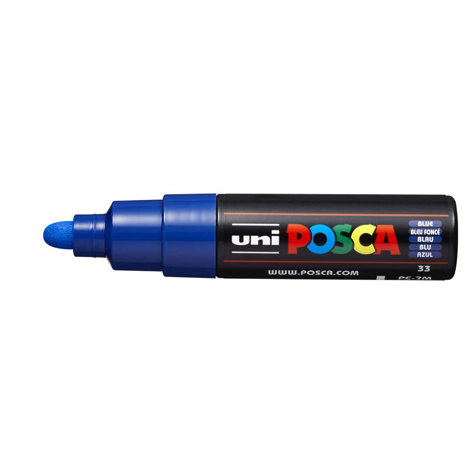Marker Uni Posca PC 7M vf 4.5-5.5 mm Albastru