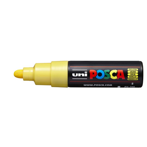 Marker Uni Posca PC 7M vf 4.5-5.5 mm Galben