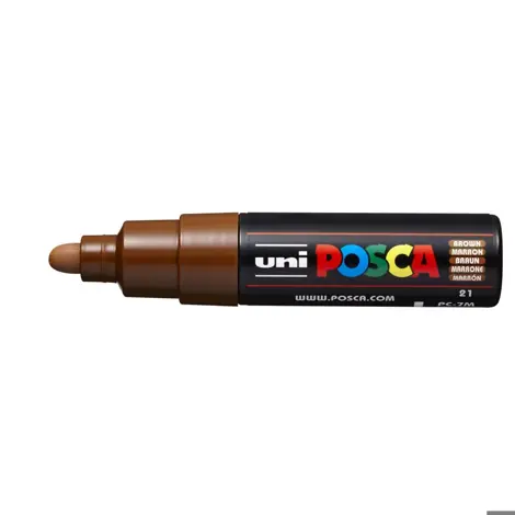 Marker Uni Posca PC 7M vf 4.5-5.5 mm Maro