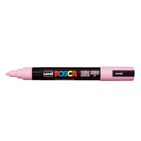 Marker Uni Posca PC 5M vf 1.8-2.5 mm Roz deschis