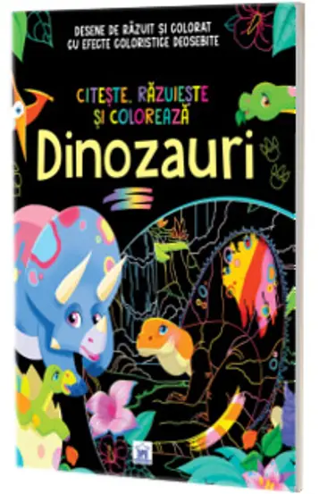 Dinozauri. Citeste, razuieste si coloreaza