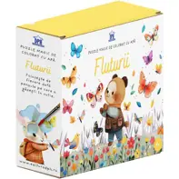 Puzzle magic de colorat cu apa: Fluturii