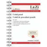Codul penal. Codul de procedura penala Act. 7 Octombrie 2025 Ed. Spiralata