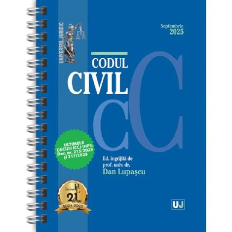 Codul civil Septembrie 2025 Ed. Spiralata