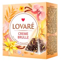 Ceai negru Lovare Creme Brulee, 15 pliculete, 30 g