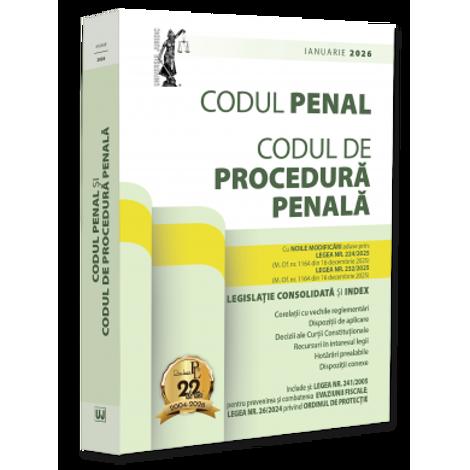 Codul penal si Codul de procedura penala: ianuarie 2026.Ed.BROSATA