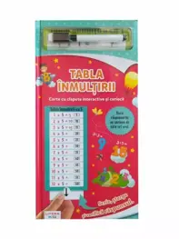Tabla inmultirii. Carte cu clapete interactive si carioca