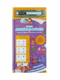 Primele adunari si scaderi. Carte cu clapete interactive si carioca