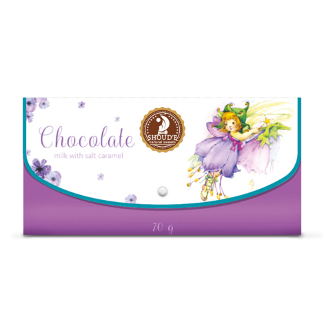 Ciocolata cu lapte si caramel sarat ”Clutch”, 70g