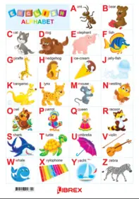 Alfabetul in limba engleza. Planse educationale