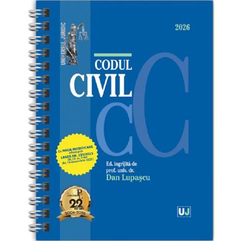 Codul civil Ianuarie 2026 Ed. Spiralata