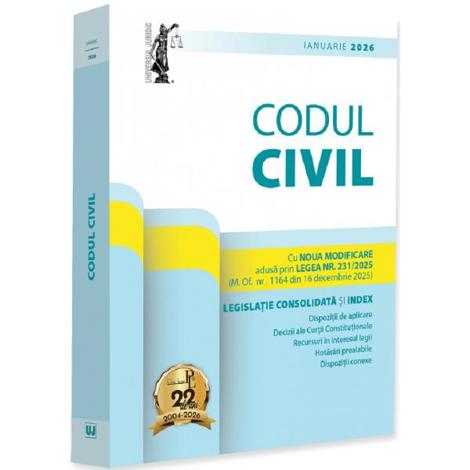 Codul civil Ianuarie 2026