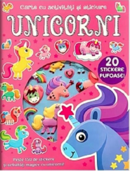 Unicorni. Carte cu activitati si stickere