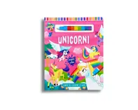 Unicorni - coloreaza cu apa si numara