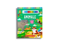 Animale - Coloreaza cu apa si numara