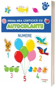 Prima mea carticica cu autocolante. Numere