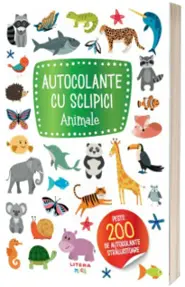 Autocolante cu sclipici. Animale