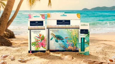 CREIOANE COLORATE AQUARELLE 24 CULORI GOLDFABER TROPICAL COLLECTION  