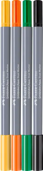 MARKER SOLUBIL 2 CAPETE SET 4 BUC TROPICAL COLLECTION TOUCAN GOLDFABER  