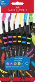 SET 6 PENSULE SOFT TOUCH BLACK  