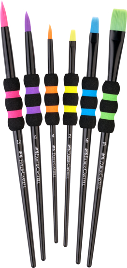 SET 6 PENSULE SOFT TOUCH BLACK  