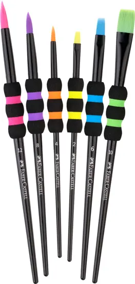 SET 6 PENSULE SOFT TOUCH BLACK  