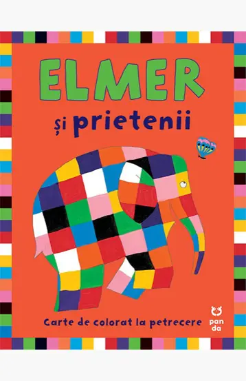 Elmer si prietenii lui - carte de colorat pentru petreceri