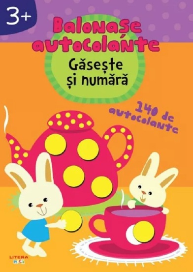 Gaseste si numara. Balonase autocolante +3 ani (resigilat)