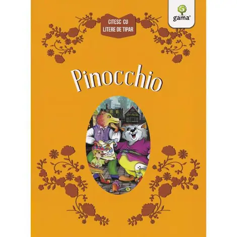 Pinocchio. Citesc cu litere de tipar