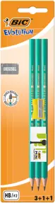 Set Evolution 650 - 3 creioane grafit HB Evolution, 1 radiera, 1 ascutitoare