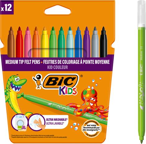 Markere colorate ultralavabile Kid Couleur, 12 culori