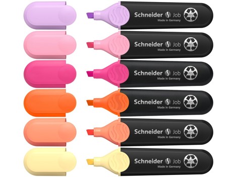 Textmarker Schneider Job Sunset Dreams, set 6 culori