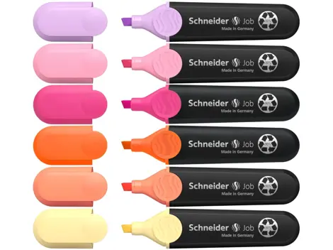 Textmarker Schneider Job Sunset Dreams, set 6 culori