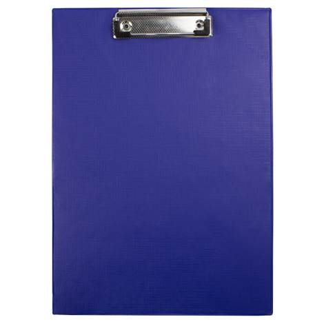 Clipboard carton plastifiat simplu A4 albastru