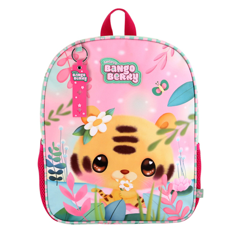 Ghiozdan Bangoberry 21x23x9 cu set pinuri Tiggy Tigrisorul_1