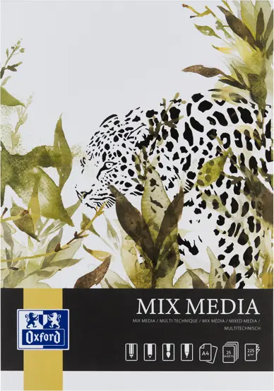Bloc desen Oxford Mix Media, A4 25 file, 225g/mp, colectia Artistic