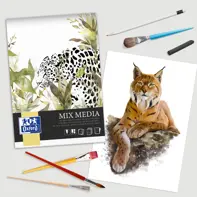 Bloc desen Oxford Mix Media, A4 25 file, 225g/mp, colectia Artistic