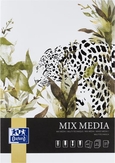 Bloc desen Oxford Mix Media, A3 25 file, 225g/mp, colectia Artistic