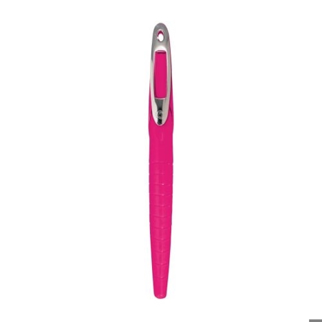 Stilou my.pen penita M, culoare roz / alb, blister
