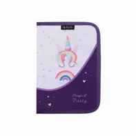 Penar echipat, 26 piese, 1 clapa,  dimensiune 13,5 x 19,5 x 3,5 cm, motiv Unicorns