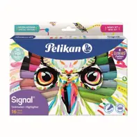 Textmarker Signal, set 16 culori (10 pastel+6 neon)