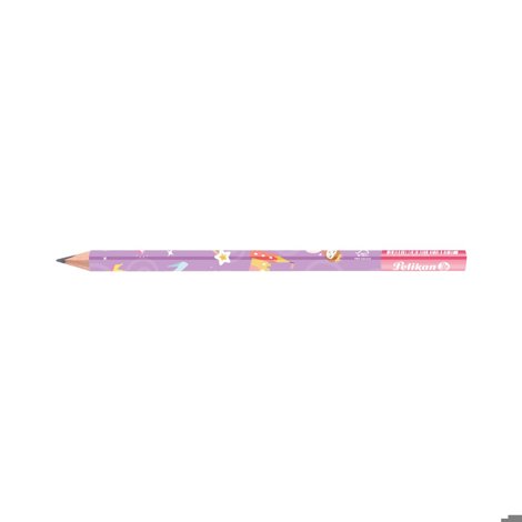 Creion grafit Jumbo invata-sa-scrii, lacuit, mina B, 2 bucati, blister