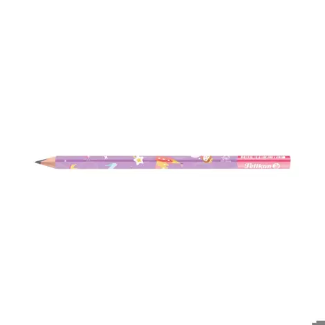 Creion grafit Jumbo invata-sa-scrii, lacuit, mina B, 2 bucati, blister