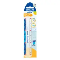 Rigla griffix transparenta cu doua scale, 15 cm, blister
