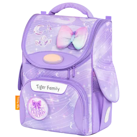 Ghiozdan neechipat Nature Quest Pro, dimensiune 35 x 31 x 19 cm, motiv Purple Dreams, Go Green