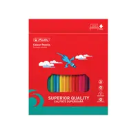 CREIOANE COLOR SUPERIOARE HERLITZ 24 BUC, SECTIUNE HEXAGONALA, MINA 3MM