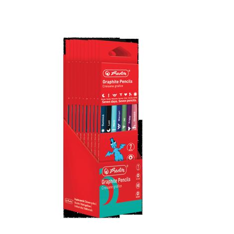CREIOANE HB ZILE SAPTAMANA VOPSIT 7 BUC, SECTIUNE ROTUNDA, MINA 2.2MM
