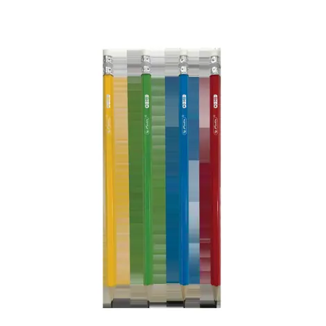 CREIOANE HB GRAFIT HERLITZ CU RADIERA 12 BUC, SECTIUNE HEXAGONALA, MINA 2.2MM