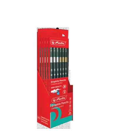CREIOANE ARTGRAPH 2B HERLITZ 12 BUC, SECTIUNE HEXAGONALA, MINA REZISTENTA ANTI-RUPERE 2.4MM