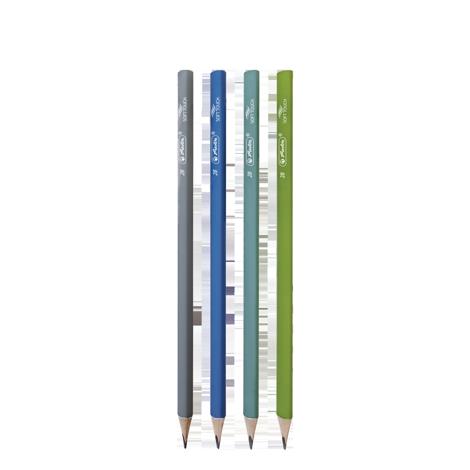 CREIOANE 2B HERLITZ SOFT TOUCH 12 BUC, SECTIUNE TRIUNGHIULARA, MINA REZISTENTA ANTI-RUPERE 2.4MM